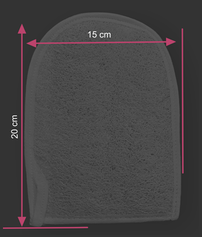 F112: Palm double loofah with ribbon - Image 2